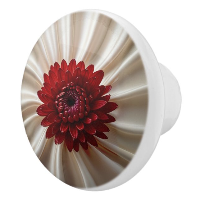 Ceramic knob pull with Japanase Colours (Right)