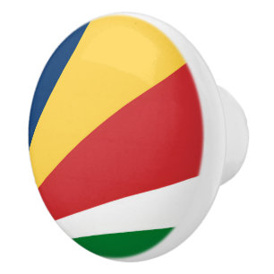 Ceramic knob pull with Seychelles Colors