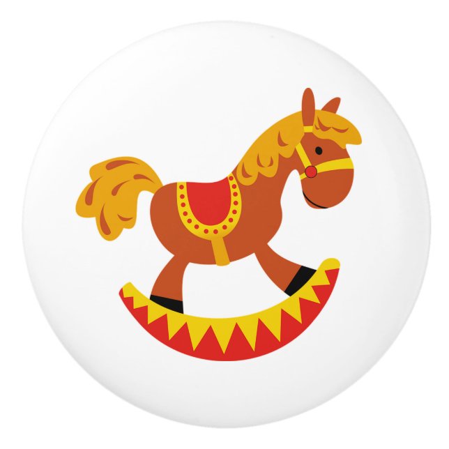Ceramic Knob/Rocking Horse Knob (Front)