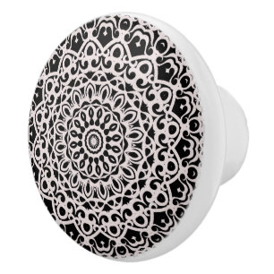 Ceramic Knob Tribal Mandala G385