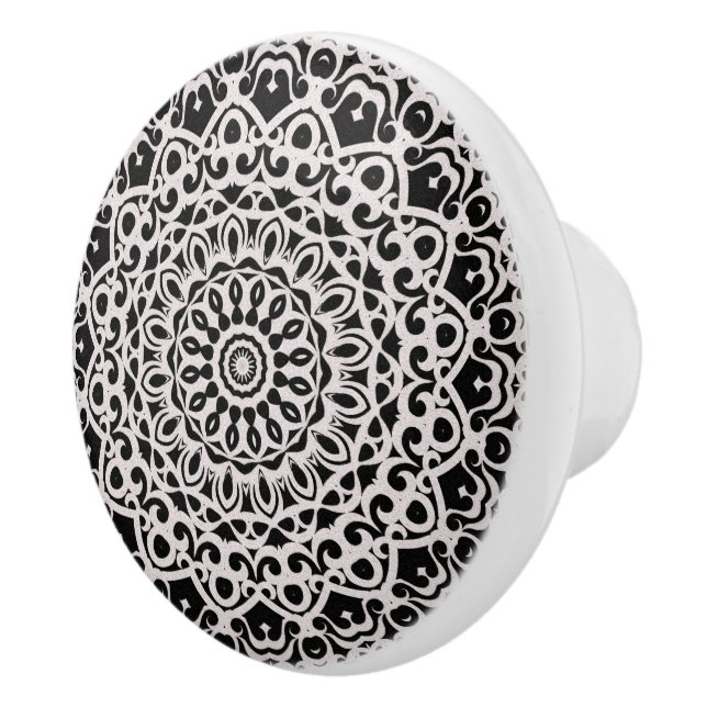 Ceramic Knob Tribal Mandala G385 (Right)