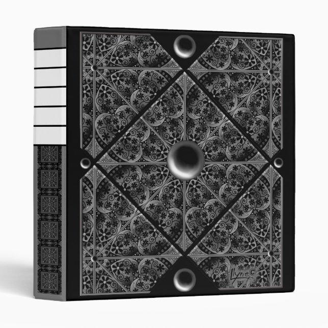 Ceramic Lace Black Binder (Front/Spine)