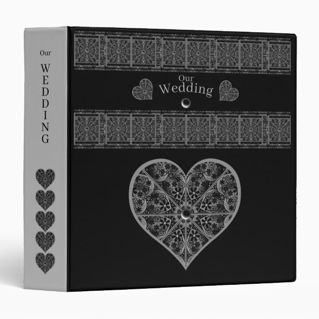 Ceramic Lace Black Binder (Front/Spine)