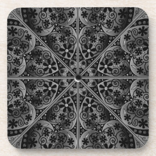 Ceramic Lace Black Coaster