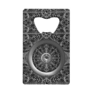 Ceramic Lace Black Credit Card Bottle Opener