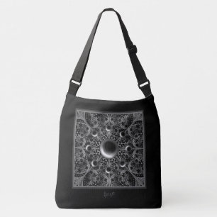 Ceramic Lace Black Crossbody Bag