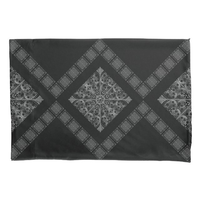 Ceramic Lace Black Duvet Cover (Front)