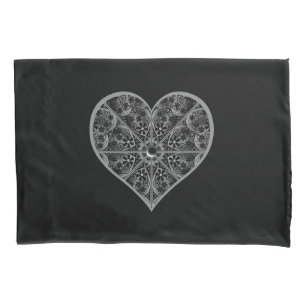 Ceramic Lace Black Duvet Cover