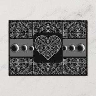 Ceramic Lace Black Enclosure Card