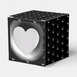 Ceramic Lace Black Favor Box