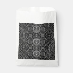 Ceramic Lace Black Favour Bag