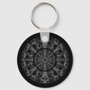 Ceramic Lace black Keychain