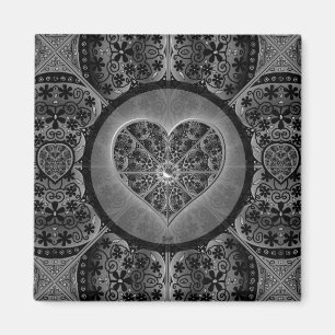 Ceramic Lace Black Magnet
