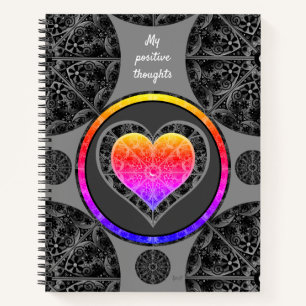 Ceramic Lace Black Notebook