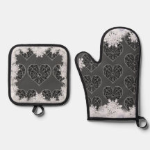 Ceramic lace black & snowflake