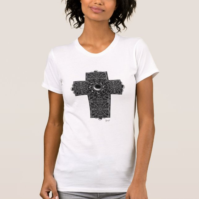 Ceramic Lace black T-Shirt (Front)