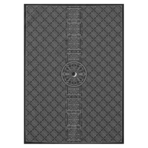 Ceramic Lace Black Tablecloth