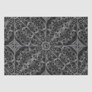 Ceramic Lace Black Tissue Paper