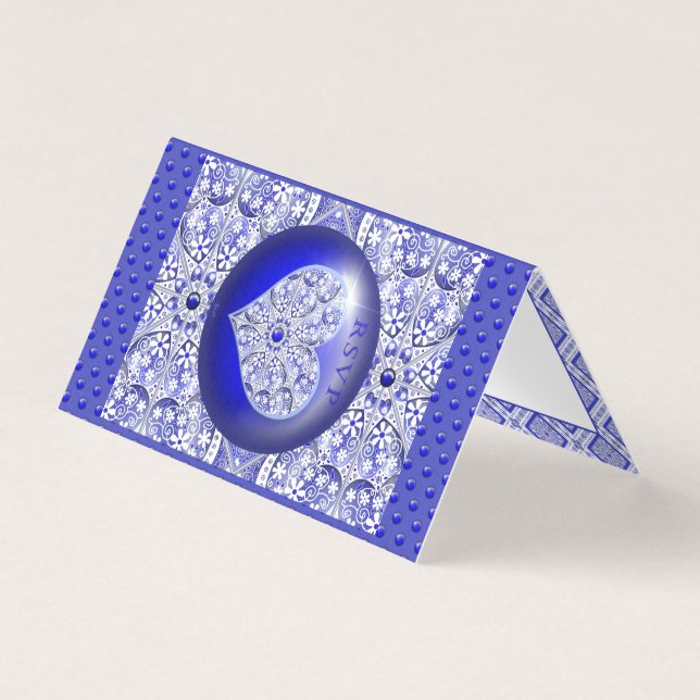 Ceramic Lace Blue of Greece (Front)