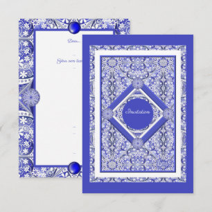 Ceramic lace Blue of Greece