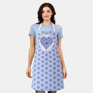 Ceramic lace Blue of Greece Apron