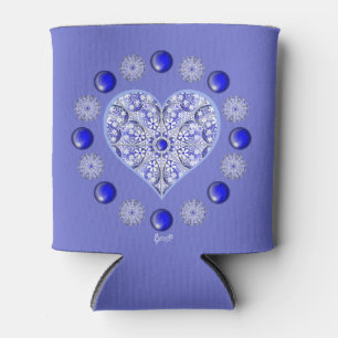 Ceramic Lace Blue of Greece Can Cooler