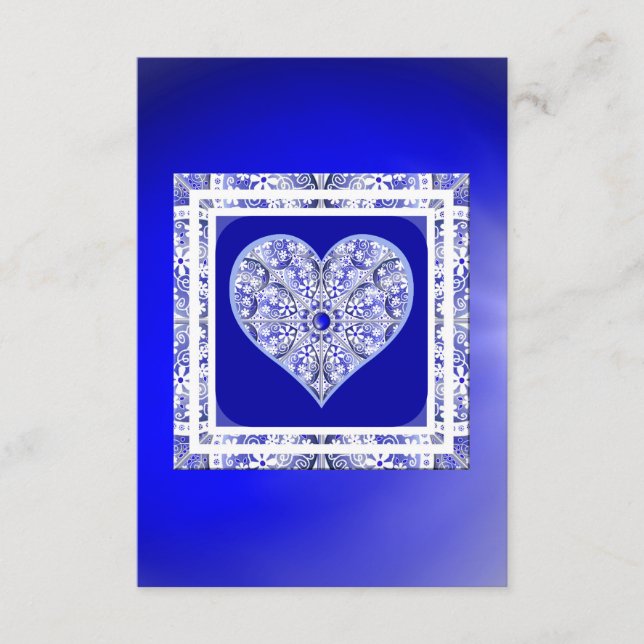 Ceramic Lace Blue of Greece Enclosure Card (Front)