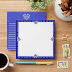 Ceramic Lace Blue of Greece Envelope