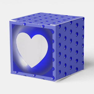 Ceramic Lace Blue of Greece Favor Box