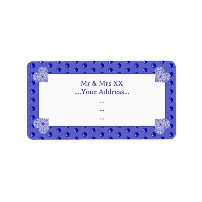 Ceramic Lace Blue of Greece Label (Front)