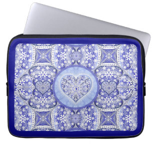 Ceramic lace Blue of Greece Laptop Sleeve