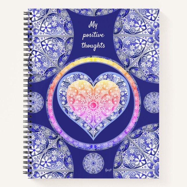 ceramic lace Blue of Greece Notebook (Front)