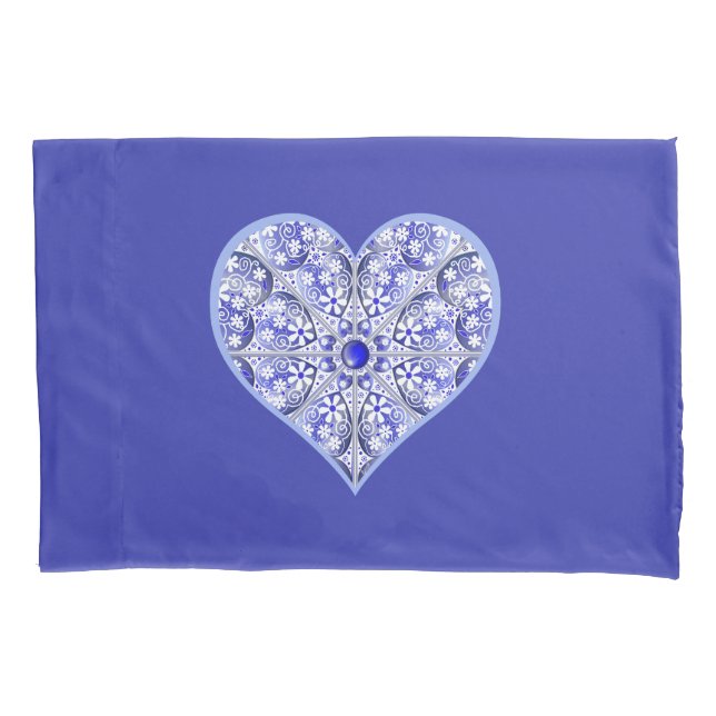 Ceramic Lace Blue of Greece Pillowcase (Front)