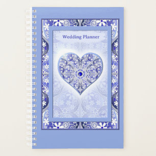 Ceramic lace Blue of greece Planner