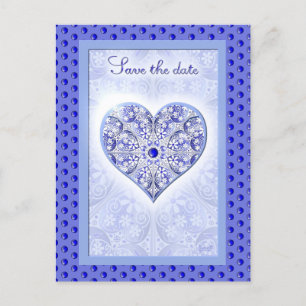 Ceramic Lace Blue of Greece Postcard