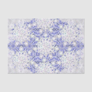 Ceramic lace blue of Greece & snowflake Tissue Paper