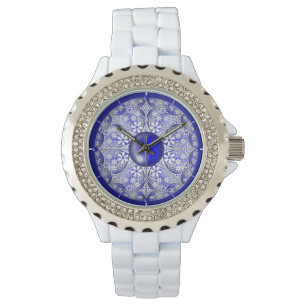 Ceramic lace Blue of Greece Watch
