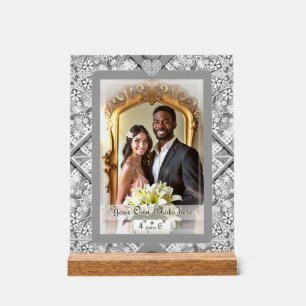 Ceramic lace Grey Acrylic Sign