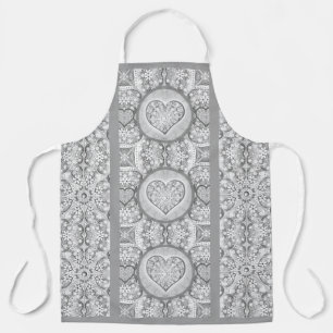 Ceramic lace Grey Apron