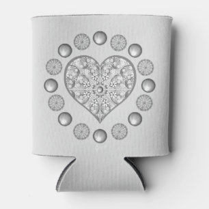 Ceramic Lace grey Can Cooler