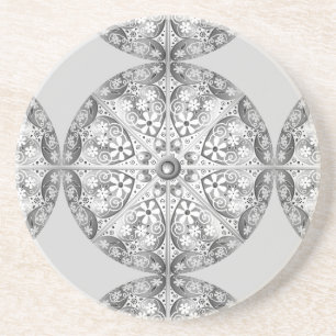 Ceramic Lace Grey Coaster