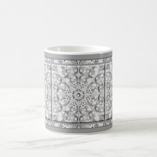 Ceramic lace Grey Coffee Mug