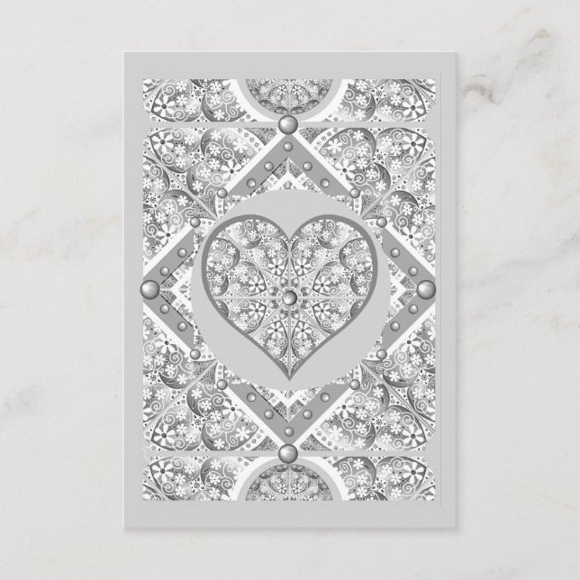 Ceramic lace Grey Enclosure Card (Front)