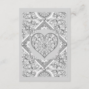 Ceramic lace Grey Enclosure Card