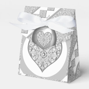 Ceramic Lace grey Favor Box