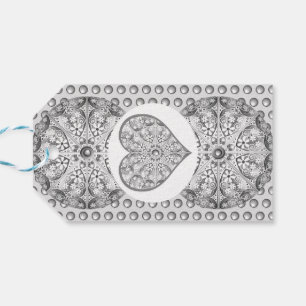 Ceramic Lace grey Gift Tags