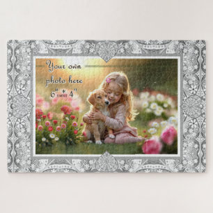 Ceramic lace Grey Jigsaw Puzzle