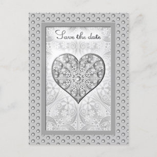 Ceramic Lace grey Postcard