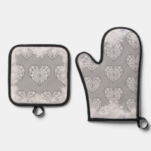 Ceramic lace grey & snowflake