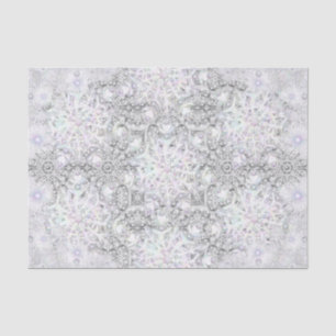 Ceramic lace grey & snowflake tissue paper